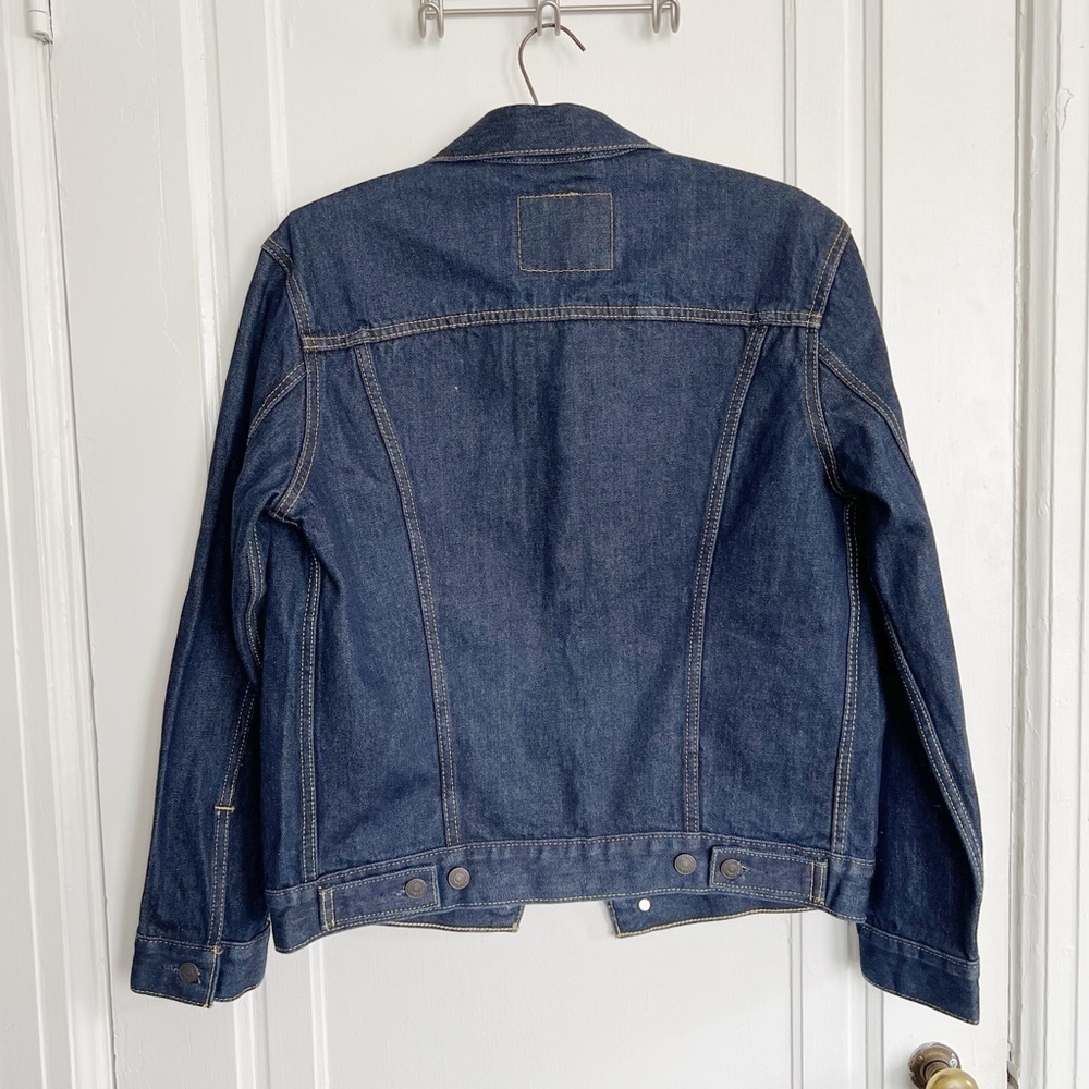 Levi’s • Trucker Jacket denim blue jean Rinse Dark Wash indigo classic - Picture 10 of 12